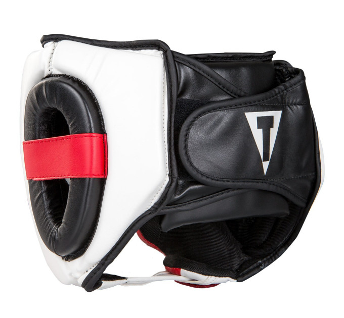 Боксерський шолом TITLE MMA Command Black/White/Red M (капа в комплекті)