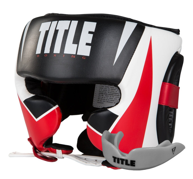 Боксерський шолом TITLE MMA Command Black/White/Red M (капа в комплекті) Боксерський шолом TITLE MMA Command Black/White/Red M (капа в комплекті)