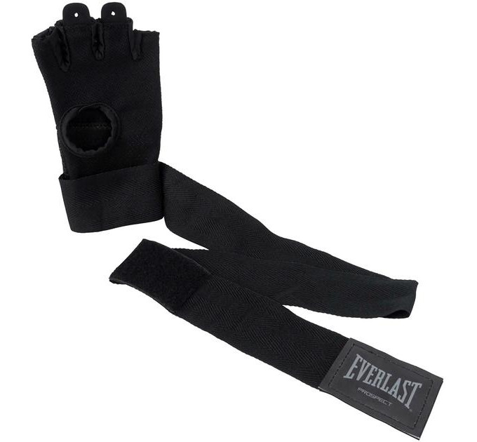 Бинти-рукавички Everlast PROSPECT QUICK WRAPS чорний, сірий Уні L/XL P00002986
