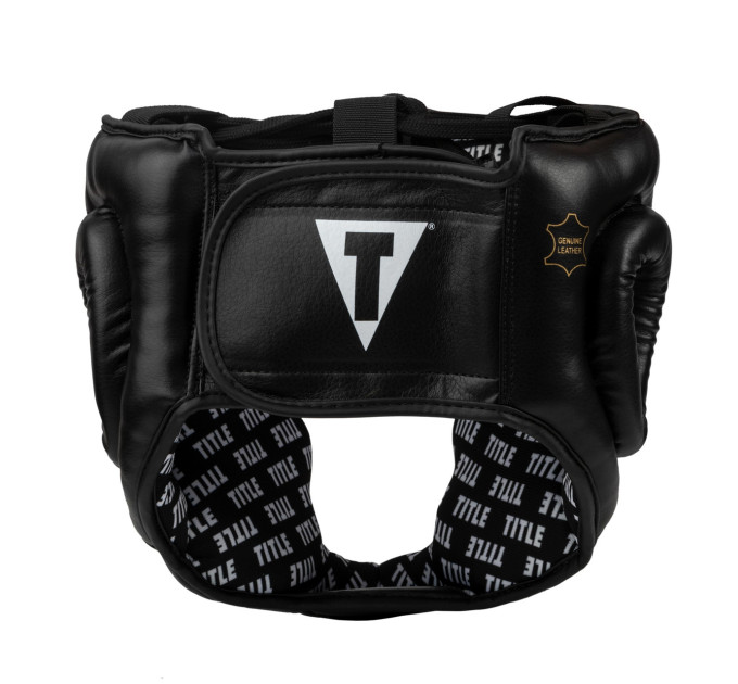 Боксерський шолом TITLE Classic Full Coverage Training Headgear 2.0 Black L (капа в комплекті)