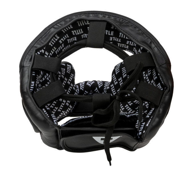 Боксерський шолом TITLE Classic Full Coverage Training Headgear 2.0 Black L (капа в комплекті)