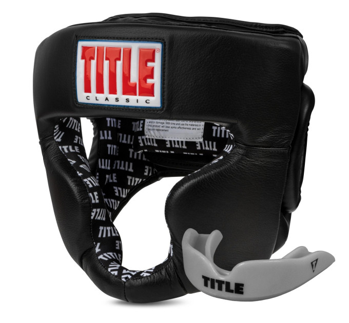 Боксерський шолом TITLE Classic Full Coverage Training Headgear 2.0 Black L (капа в комплекті) Боксерський шолом TITLE Classic Full Coverage Training Headgear 2.0 Black L (капа в комплекті)
